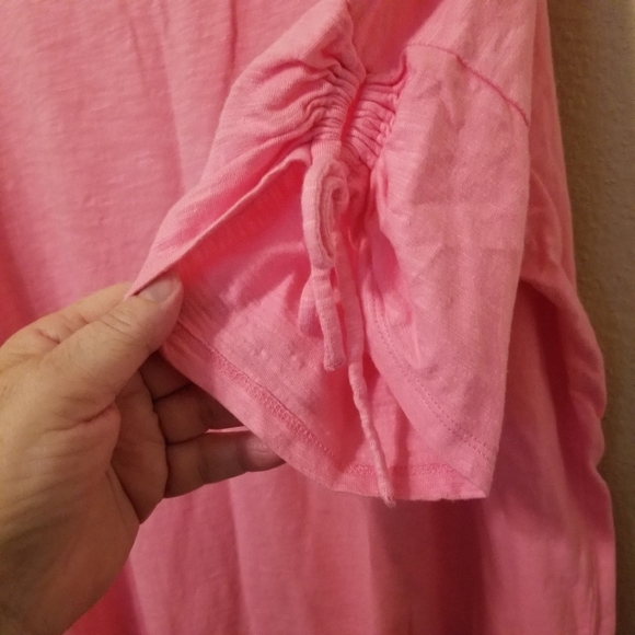 Talbots Plus Petite size 2XP Pink V Neck Top pit to pit 24, pit to hem 16 - Picture 5 of 8